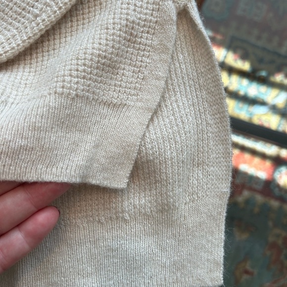 Madewell Wafflestitch Wool Blend Cream Pullover Sweater XXS - Picture 9 of 13